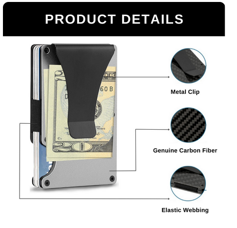 Minimalist Carbon Fiber Wallet for Men