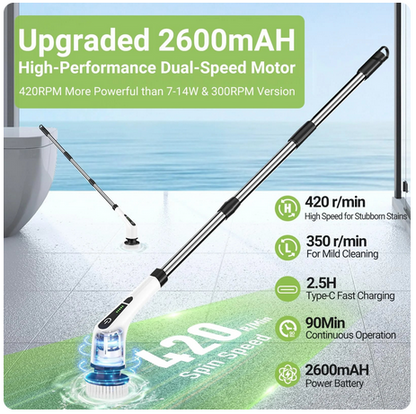Cordless Electric Spin Scrubber