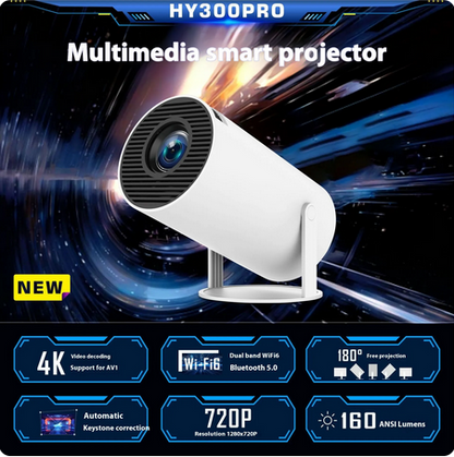 HY300 Pro Mini 4K Projector