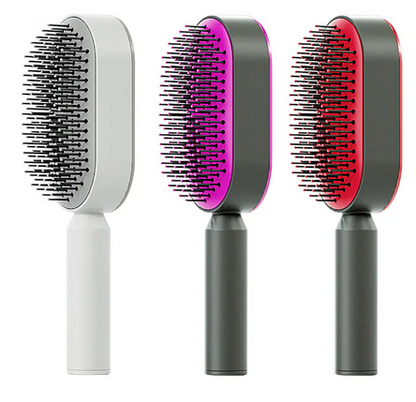 Self-Cleaning 3D Hair Brush