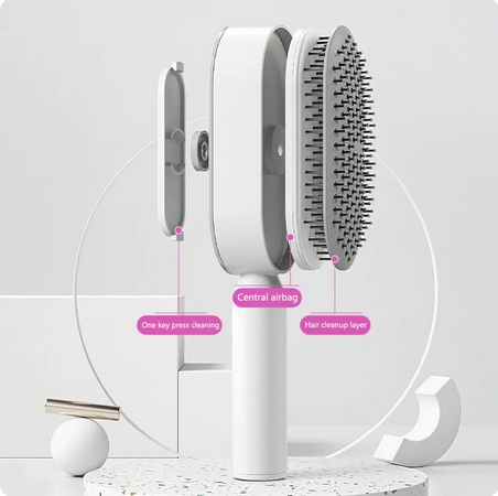 Self-Cleaning 3D Hair Brush