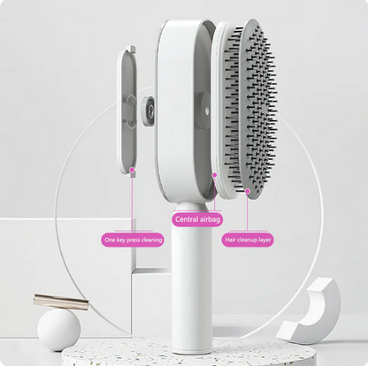 Self-Cleaning 3D Hair Brush