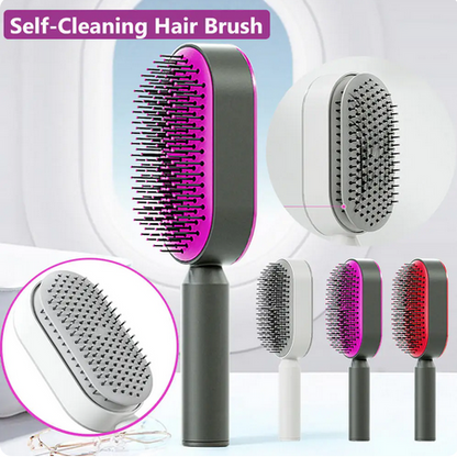 Self-Cleaning 3D Hair Brush