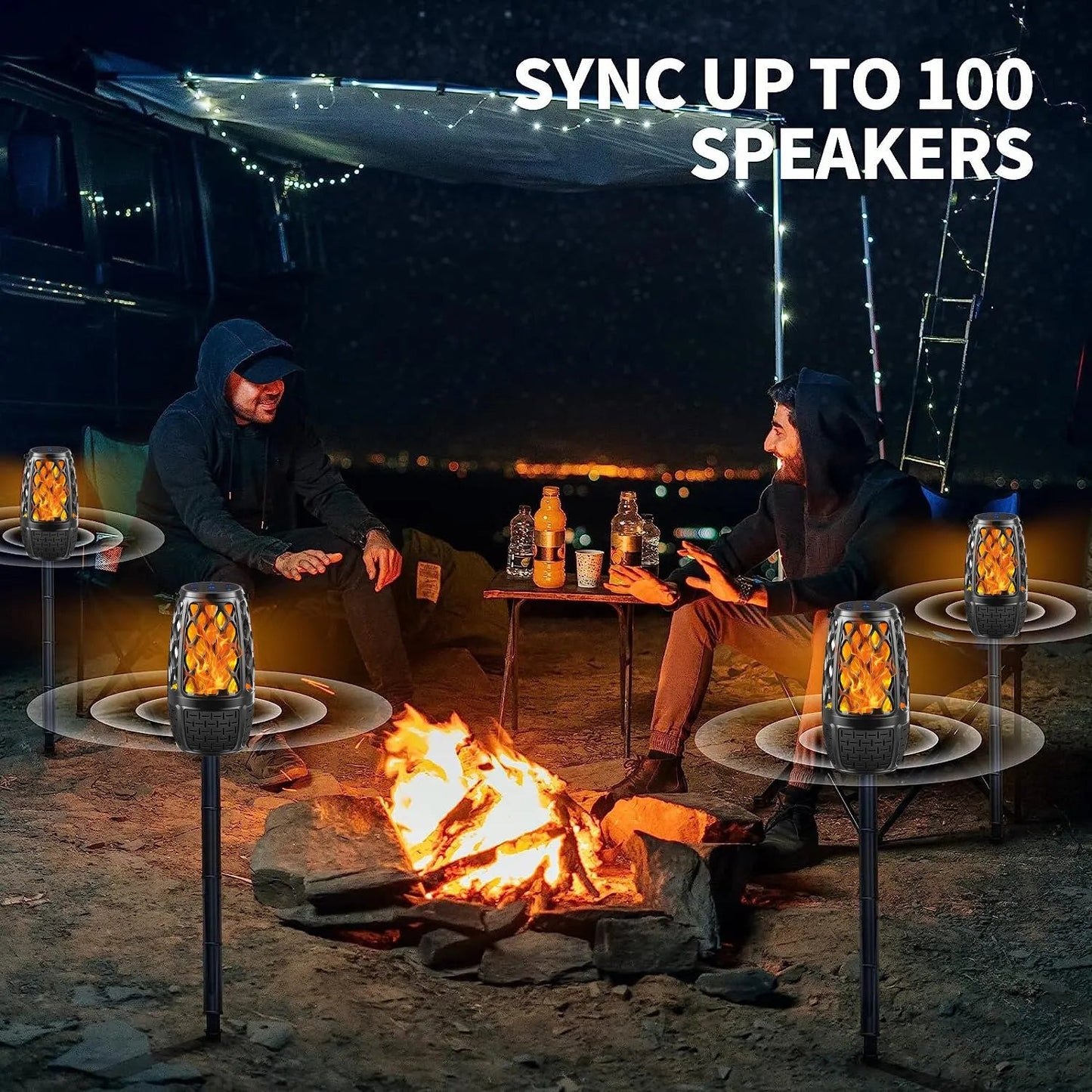 LED Flame Bluetooth Speaker