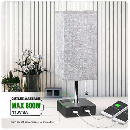 USB Bedside Table Lamp