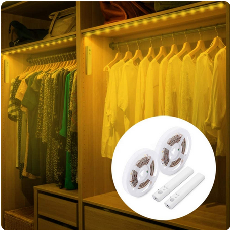 Motion Sensor LED Light Strips 6.5ft